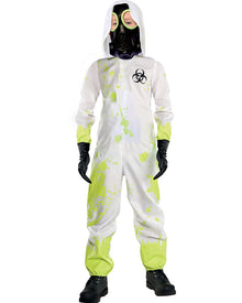 White Hazmat Suit Boys Halloween Costume