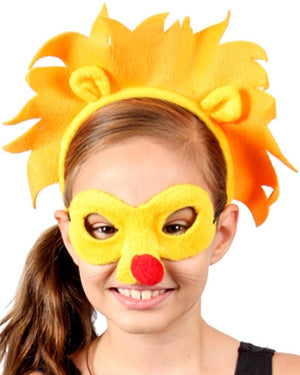 Lion Headband and Mask Set