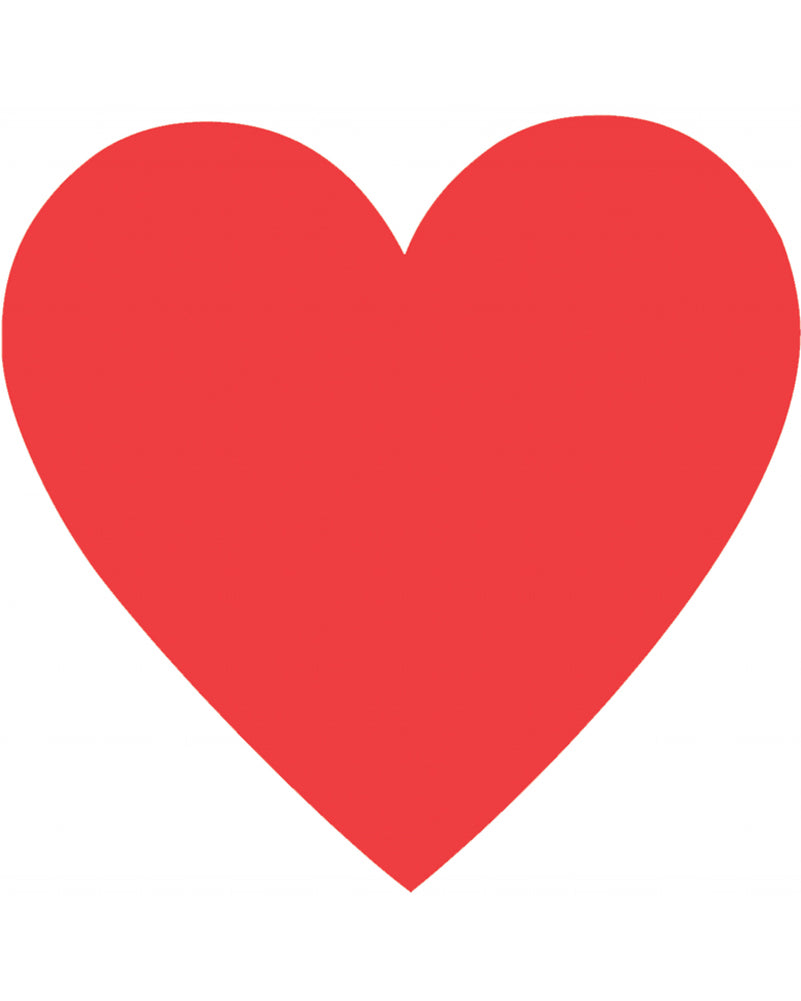 Heart Cardboard Two Sided Cutout 9.5cm