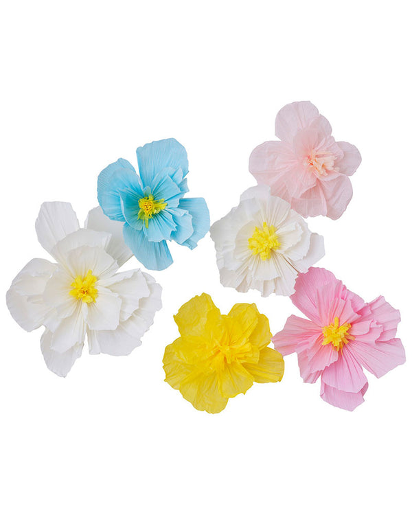 Hello Spring Tissue Paper Flowers Pack of 6