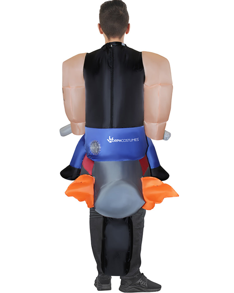 Hells Biker Inflatable Kids Costume