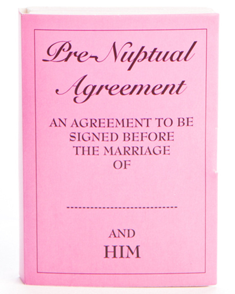 Hens Night Prenuptial Agreement Accessory