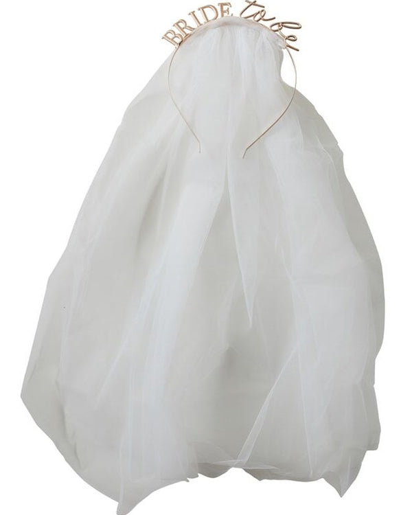 Hen Party Metal Bride To Be Headband with Veil