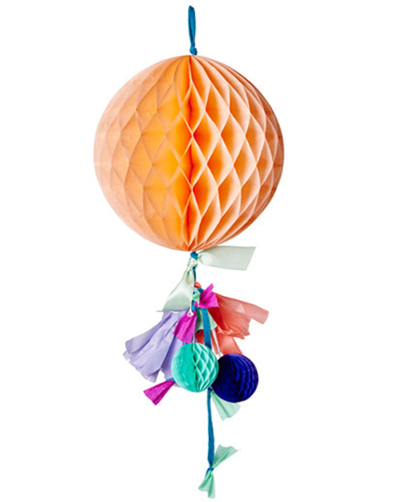 Peach Small Fancy Honeycomb Decoration