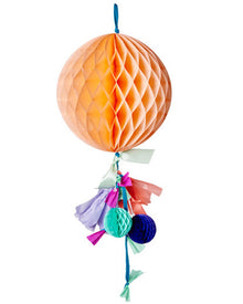 Peach Small Fancy Honeycomb Decoration