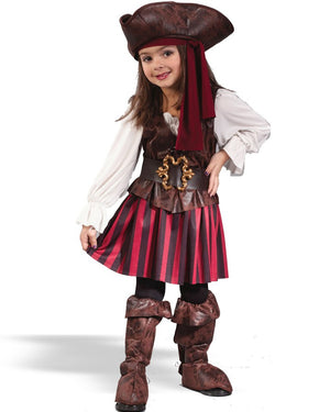 High Seas Buccaneer Girls Toddler Costume