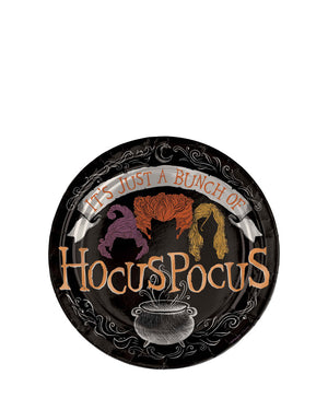 Disney Hocus Pocus 17cm Round Foil Plate Pack of 8