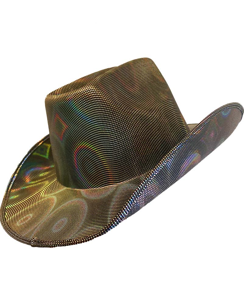 Hologram Silver Cowboy Hat