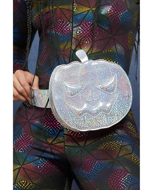 Holographic Pumpkin Bum Bag
