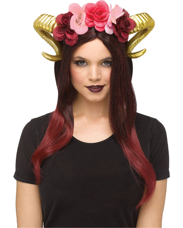 Horn Flower Gold Headpiece