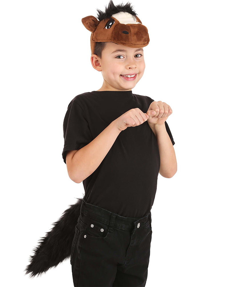 Horse Headband and Tail Deluxe Set