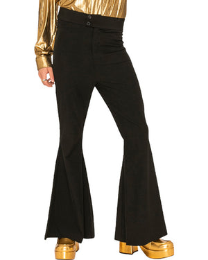Hot Stuff Black 70s Mens Flares