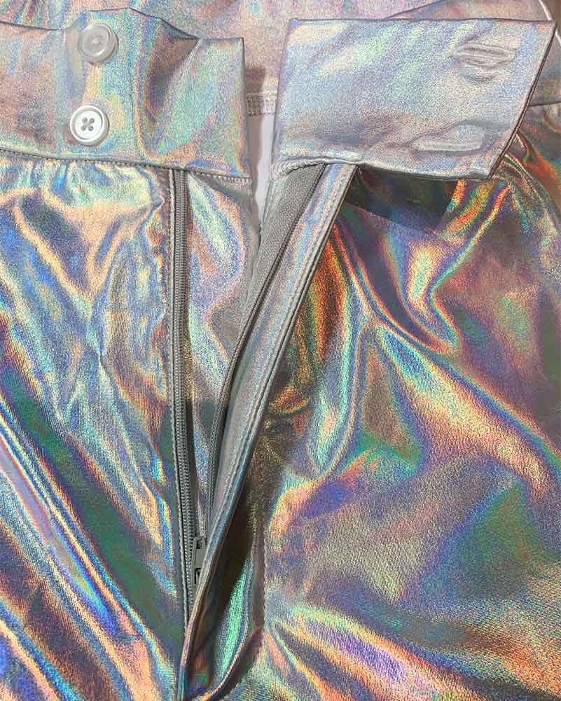 Hot Stuff Silver 70s Mens Flares