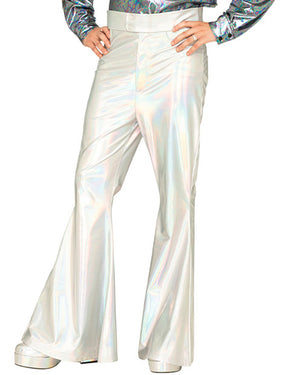 Hot Stuff Silver 70s Mens Flares