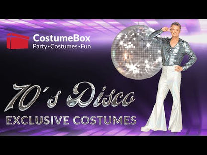 70s Mr Disco Holographic Plus Size Mens Shirt