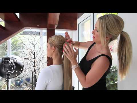 Platinum Blonde Wrap Around 60cm Deluxe Ponytail