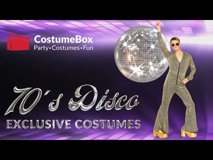 70s Boogie Nights Gold Plus Size Mens Jumpsuit