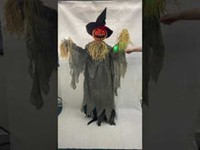 Light Up Pumpkin Scarecrow 180cm For Halloween