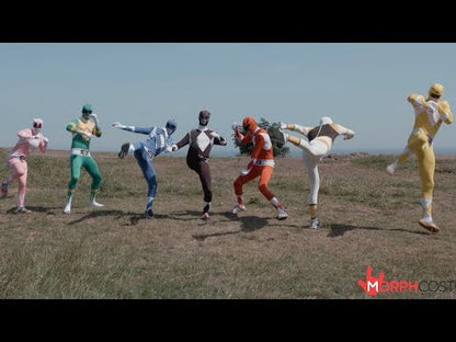 Black Power Rangers Morphsuit Mens Costume
