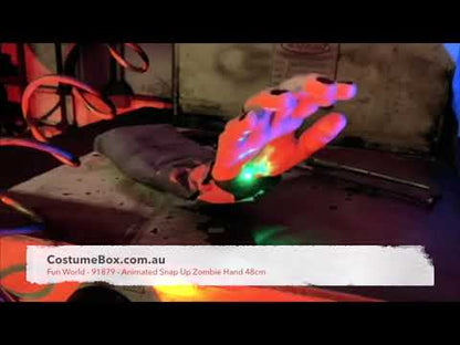 Animated Snap Up Zombie Hand 48cm