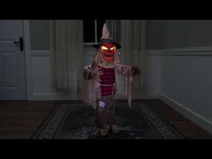 Animated Twitching Scarecrow Prop 91cm