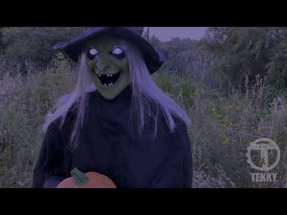 Animated Ghost Witch Prop 2.1m (US PLUG)