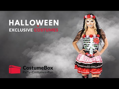 Senorita Rosa Day of the Dead Deluxe Plus Size Womens Costume