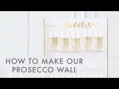 Gold Wedding Prosecco Wall