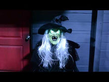 Sitting Witch Halloween Animatronic 1m (US PLUG)