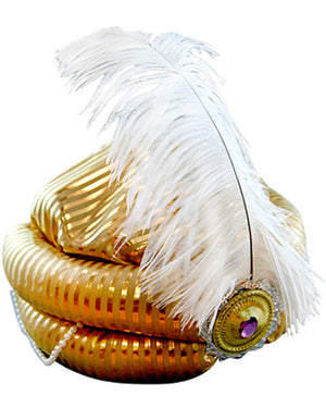 Prince Turban with White Feather