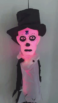 Hanging Dead Groom with 3 Coloured LED Lights 80cm