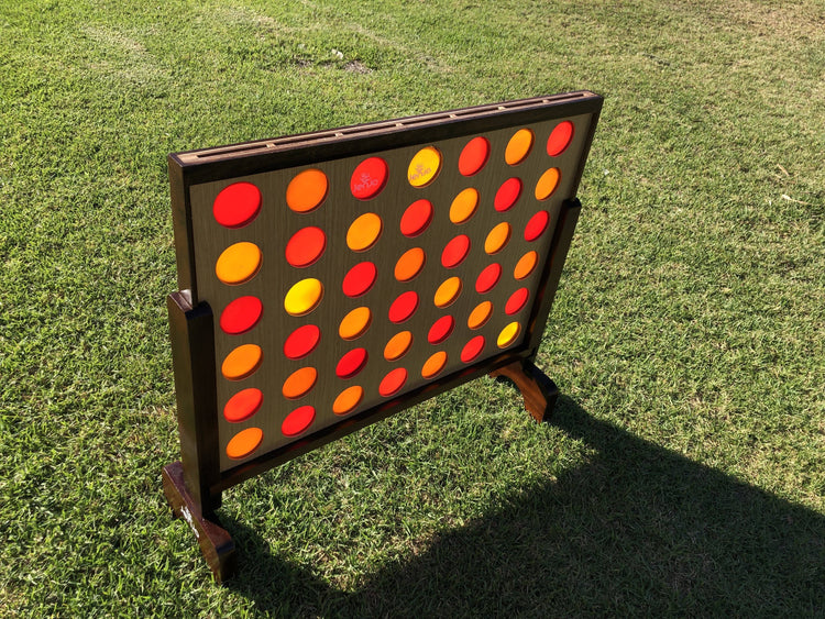 Mega4 Hardwood Connect Four In A Row Game Set 75cm