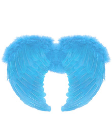 Ice Blue Feather Small Angel Wings