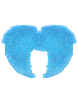 Ice Blue Feather Small Angel Wings