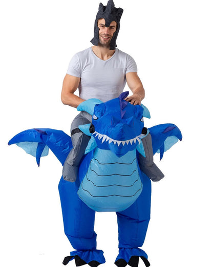 Ice Dragon Ride-On Inflatable Adult Costume