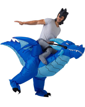 Ice Dragon Ride-On Inflatable Adult Costume