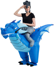 Ice Dragon Ride-On Inflatable Adult Costume