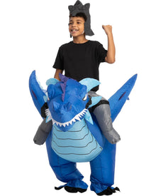 Ice Dragon Ride On Inflatable Kids Costume