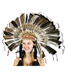 Small Native American Turkey Headdress
