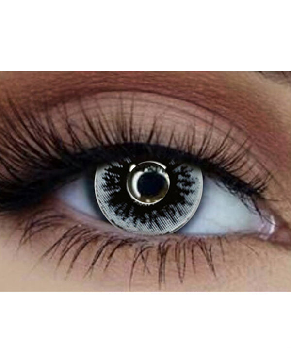 Inked 14mm Grey and Black Contact Lenses with Case