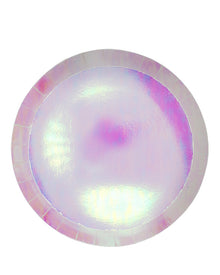 Iridescent 22cm Round Paper Plate Pack of 10