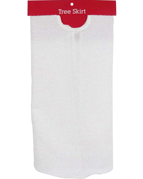 Christmas Iridescent Tinsel Tree Skirt 1m