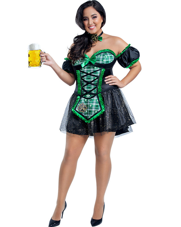 Irish Beer Girl Womens Plus Size Costume
