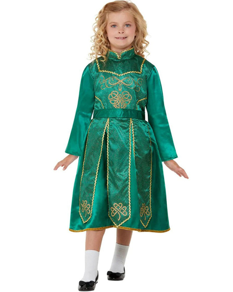 Irish Dancer Deluxe Girls Costume