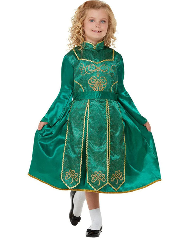 Irish Dancer Deluxe Girls Costume