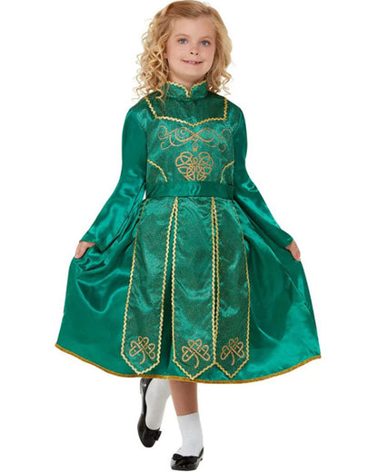 Irish Dancer Deluxe Girls Costume