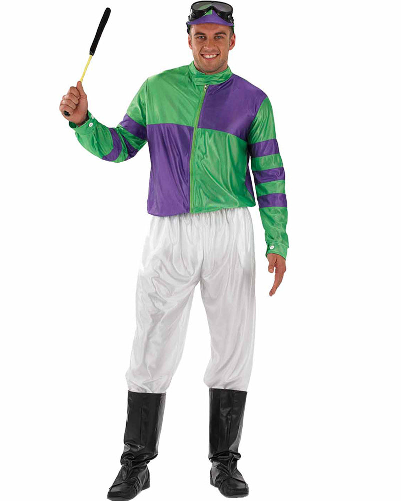 Jockey Purple and Green Mens Costume