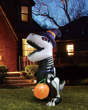 Jumbo Skeleton Dinosaur Lawn Inflatable 2.4m