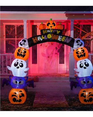 Jumbo Stacked Spooky Arch Lawn Inflatable 2m