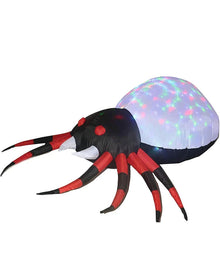 Kaleidoscope Projection White Spider Lawn Halloween Inflatable 1.2m